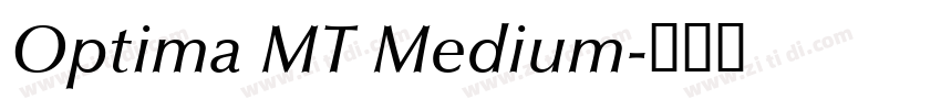 Optima MT Medium字体转换